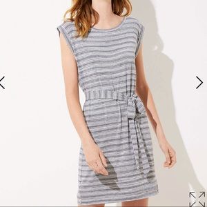 LOFT Belted Tee Dress NWOT